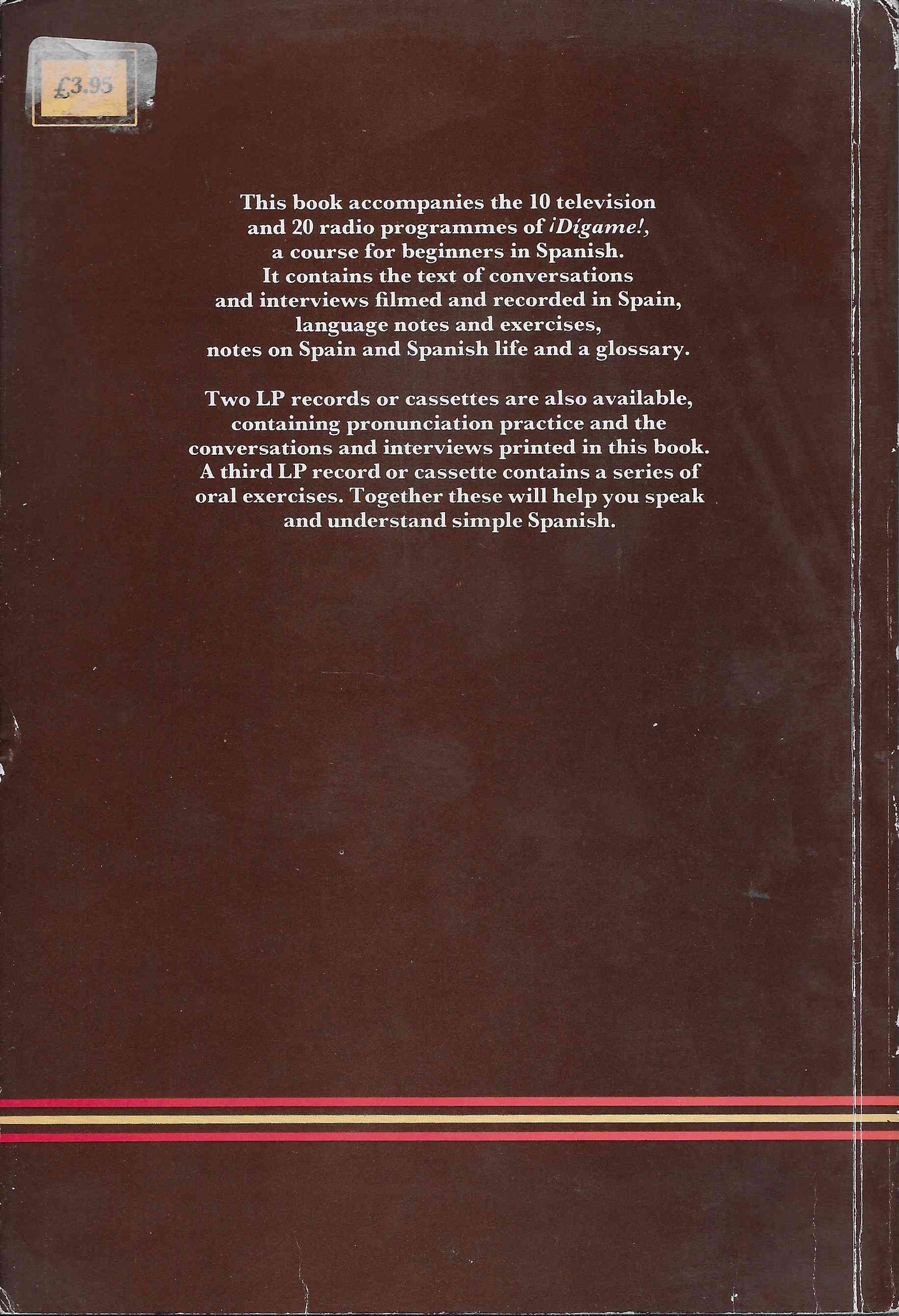 Back cover of ISBN 0 563 16226 0